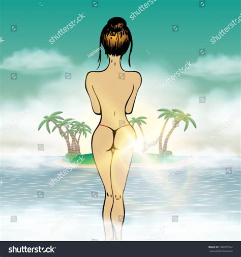 Nude Beach Women Party Stock Vectors And Vector Art Shutterstock