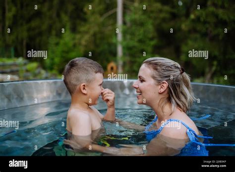 Garden Hot Tub Woman Hi Res Stock Photography And Images Alamy