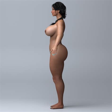 Realistic Curvy Beautiful Girl Nude 3D TurboSquid 2059961