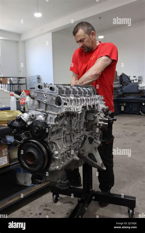 car mechanic engine  res stock photography  images alamy