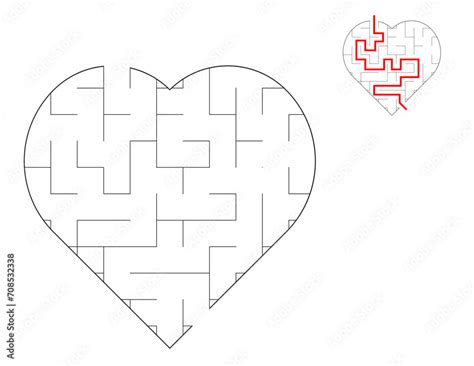 Heart Maze, a puzzle game with mazes. A maze game. A maze with answers ...