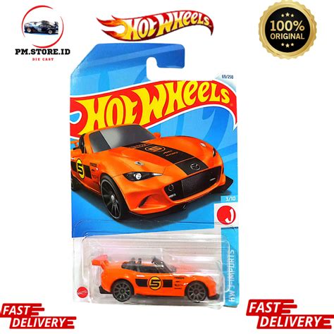 Jual Hot Wheels Mazda Mx Miata Oranye Shopee Indonesia