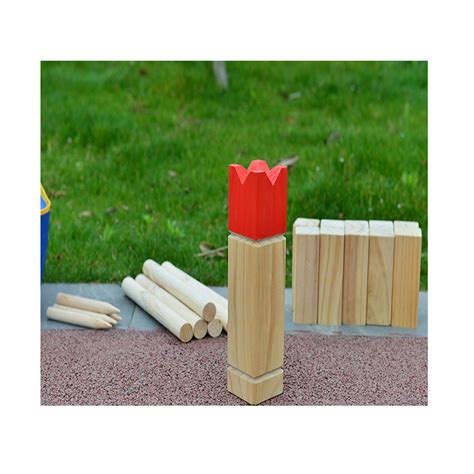 Wholesale Outdoor Wooden Kubb Game Set Kids Yard Games Manufacturer