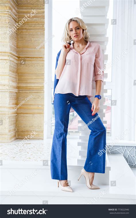 Beautiful Sexy Blonde Business Skirt Jacket Stock Photo Shutterstock