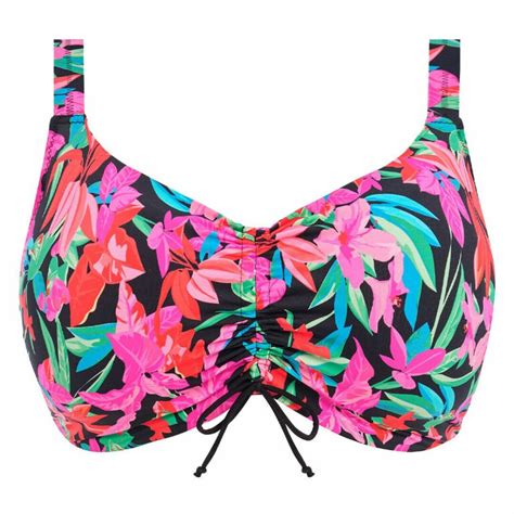 Plavky Vrchn D L Elomi Swim Savaneta Uw Bikini Top Black Caresse