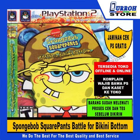 KASET GAME PS 2 Spongebob SquarePants Battle For Bikini Bottom Lazada Indonesia