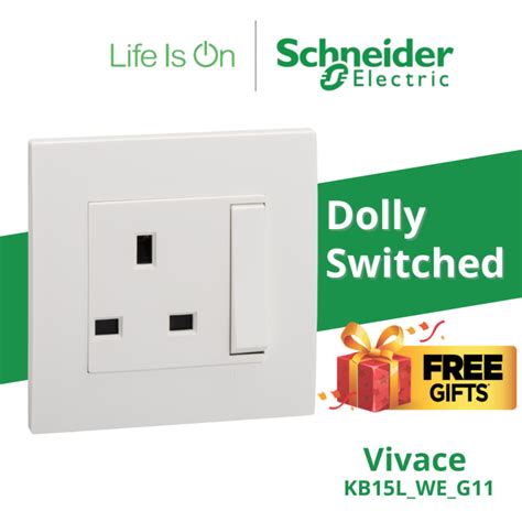 Schneider Electric Vivace Series A V Gang Large Dolly Switched