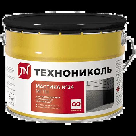 Купить Мастика Технониколь №24 МГТН 3 кг гидроизоляционная в Рязани