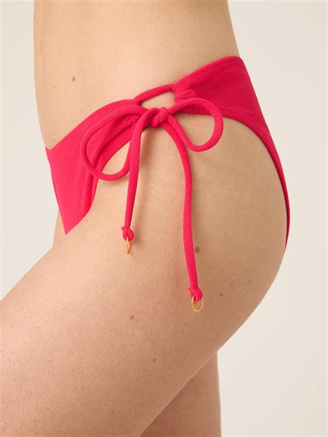 Menstruační plavky Modibodi Tie Side Bikini Brief Glow Pink komplet MODI4331