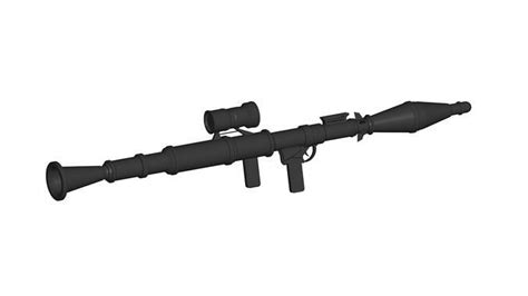 Bazooka gun 3D model | CGTrader