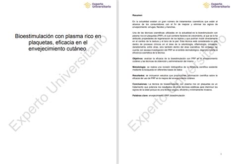 Ejemplos de trabajos académicos con Experto Universitario