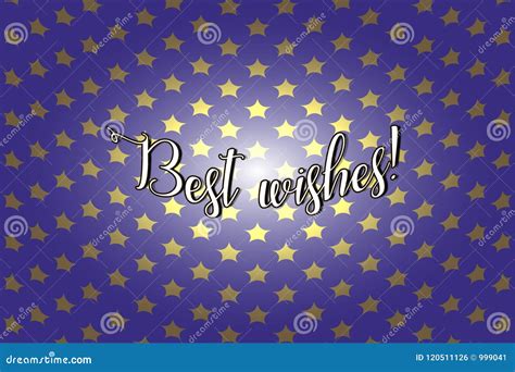 Best Wishes Card Vector Illustration Stock Vector Illustration Of