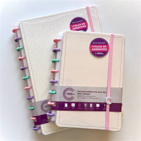 Caderno Inteligente Let S Glitter Colorful Tamanho A5 Ou Grande