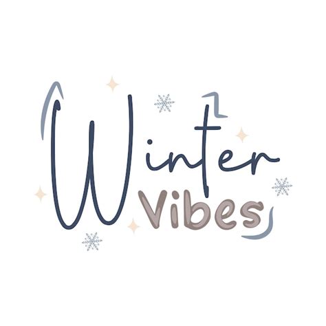 Premium Vector Winter Vibes Illustration Vector