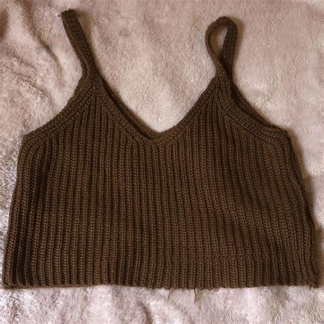 Wool V Neck Crop Top Dm Before Buying Ww Shipping Depop
