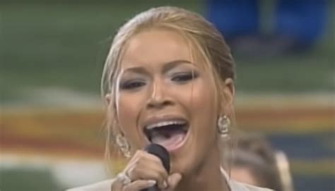 From The Vault: Beyonce Wows with the US National Anthem at the Super ...