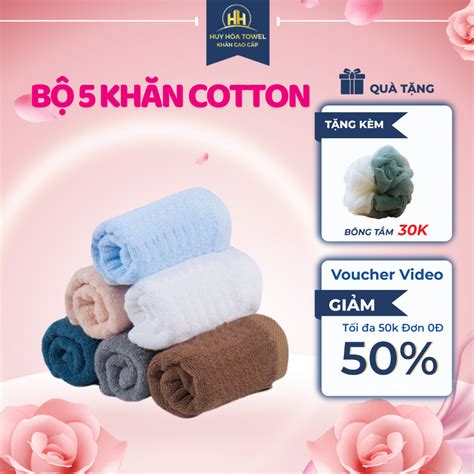 bo  khan mat kich thuoc xcm chat lieu  cotton cao cap cho gia