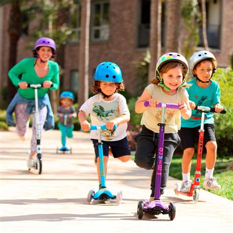 Самокат Mini Micro Deluxe Blue Ocean LED (голубой) — купить в интернет ...