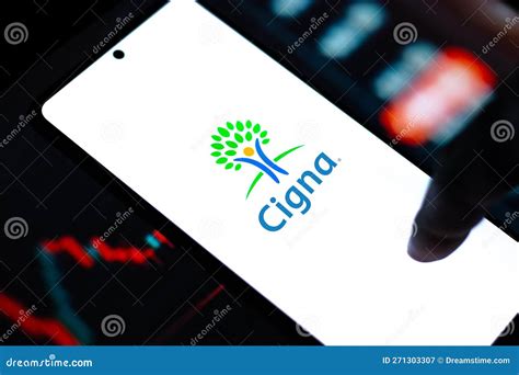 West Bangal India April 20 2022 Cigna Logo On Phone Screen Stock