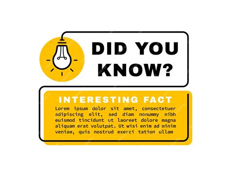 Premium Vector | Did you know geometric message bubble with light bulb