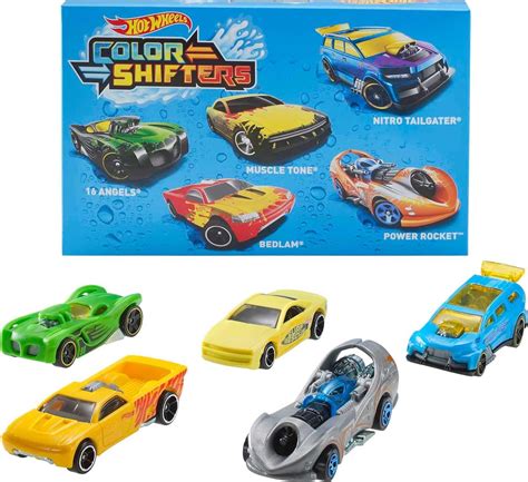 Amazon Hot Wheels Color Shifters Toy Cars 5 Pack Set Of 5 1 64 Scale Vehicles That Change