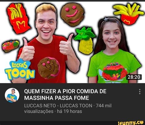 Quem Fizer A Pior Comida De Massinha Passa Fome Luccas Neto Luccas Toon