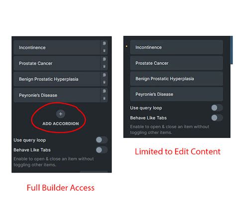 No Bug Limited Editor Can T Add New Accordion Items Bugs Bricks