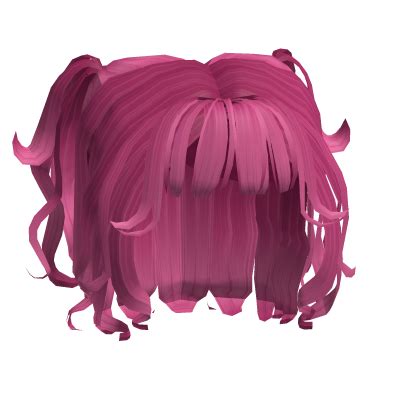 Pinky S Hot Pink Cute Wave Curled Mini PigTails Roblox