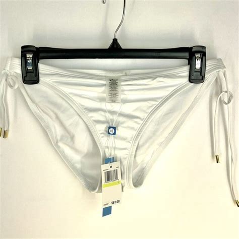 Bleu Rod Beattie Swim Bleu Rod Beattie Womens Kore String White Bikini Bottom Size 4 Poshmark