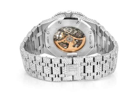 Icebox Audemars Piguet Royal Oak Skeleton 41MM Steel Fully Iced Out