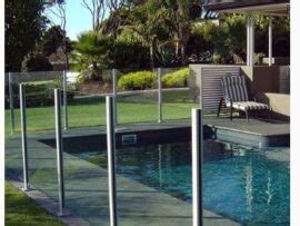 Semi Frameless Glass Pool Fencing Aluminium Posts