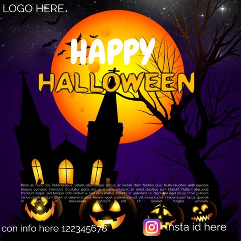 Halloween Logo Template Postermywall