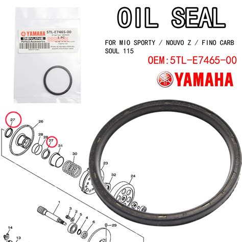 Kenada Racing Oil Seal Torque Drive Mio Sporty Nouvo Soul Fino Tl