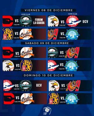 Calendario Oficial Del Beisbol Venezolano Lvbp