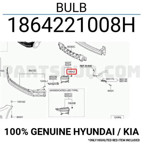 BULB 1864221008H | Hyundai / KIA Parts | PartSouq