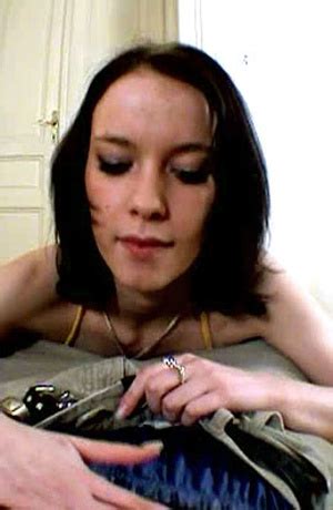 Lovely Brunette Freshie Posing On Cm In Black Lingerie A XXX Dessert