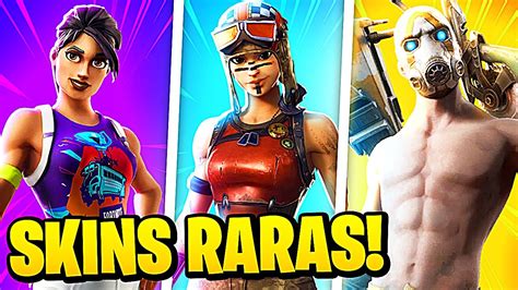 A Skin Mais Rara De Cada Raridade Do Fortnite Youtube