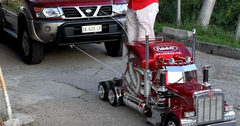 The Rc Peterbilt Semi Truck Takes On Nissan Patrol The Grizzled