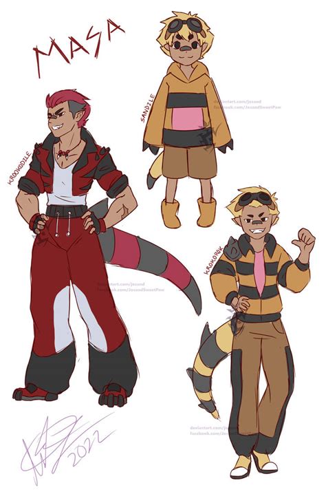 Krokko Humanized Evolutions By Josand On Deviantart