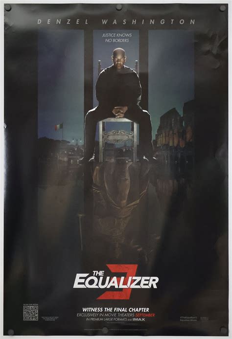 Equalizer 3 Original Movie Poster Advance 27x40 2023 - Etsy