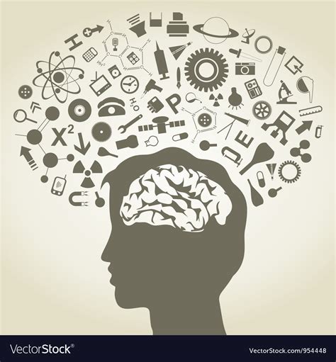 Science Mind Royalty Free Vector Image Vectorstock