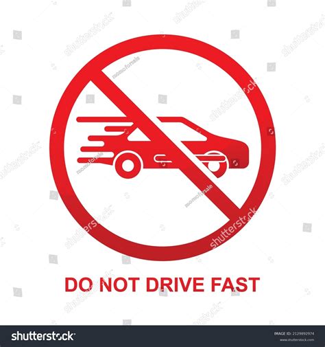 drive fast sign isolated stock vector royalty
