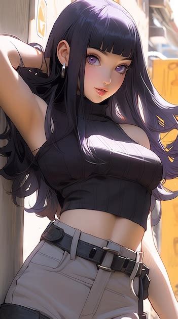 Hinata Hyuga De Style Anime Naruto Hot Babe Mignonne Incroyablement Girly Anime Mignon Photo