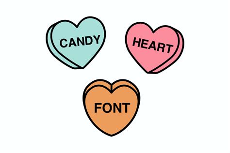 Candy Heart Font for Conversation Hearts: Free Download