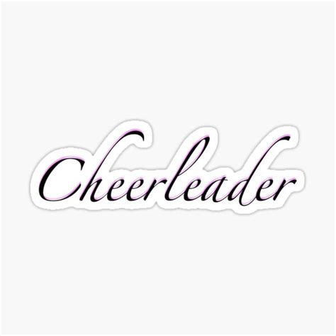 Cheerleader Sticker Sticker For Sale By Drawingsbyizzy Redbubble