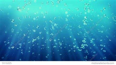 Blue Soda Under Water Ocean Many Bubbles Loop Anim Stock Animation