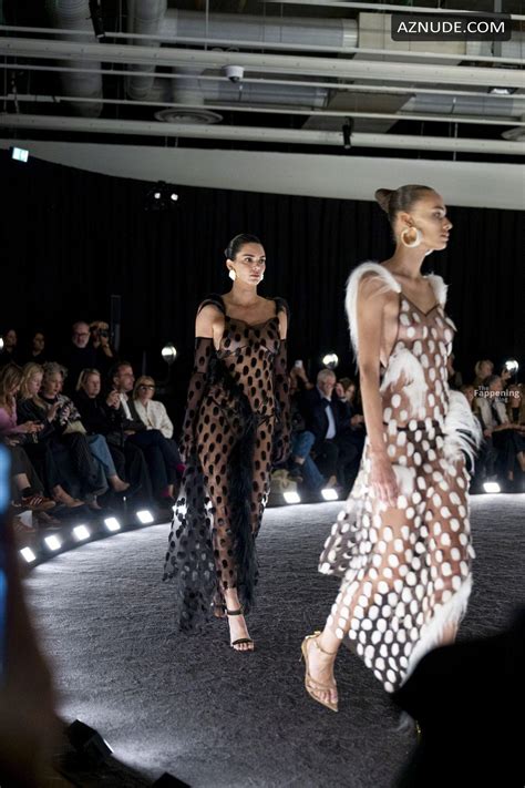 Kendall Jenner Sexy Flashes Her Hot Tits And Thong In A Sultry See Through Black Dress At