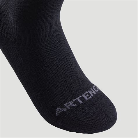 Kids High Sports Socks Tri Pack Rs 160 Blackgrey Artengo Decathlon