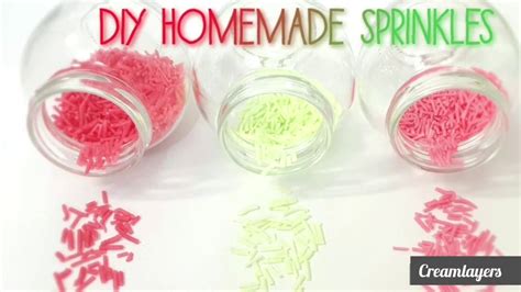 Homemade Sprinkles How To Make Sprinkles Diy Sprinkles Eggless