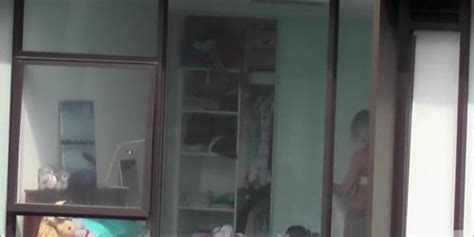 Petite Blonde Neighbor Walks Around Her Bedroom In Underwear Tnaflix